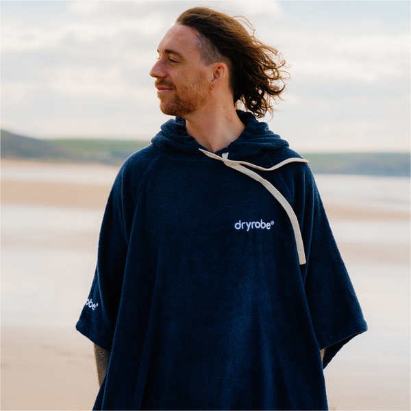 2026 Peignoir De Bain En éponge Biologique « Dryrobe » ORGANICTCRNA - Navy